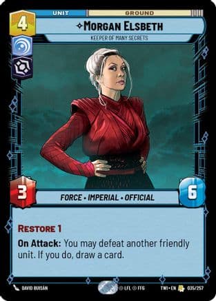 Morgan Elsbeth - Keeper of Many Secrets | Foil (035/257)  [Twilight of the Republic]