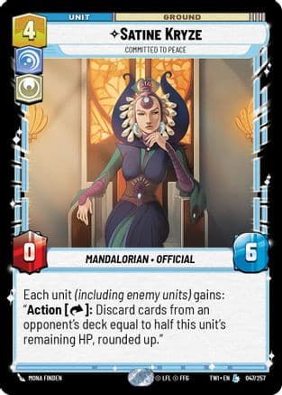 Satine Kryze - Committed to Peace |  (047/257)  [Twilight of the Republic]
