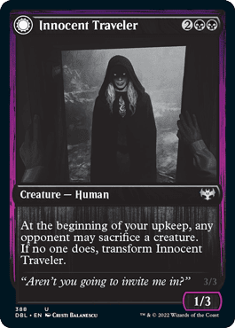 Innocent Traveler // Malicious Invader [Innistrad: Double Feature] Foil