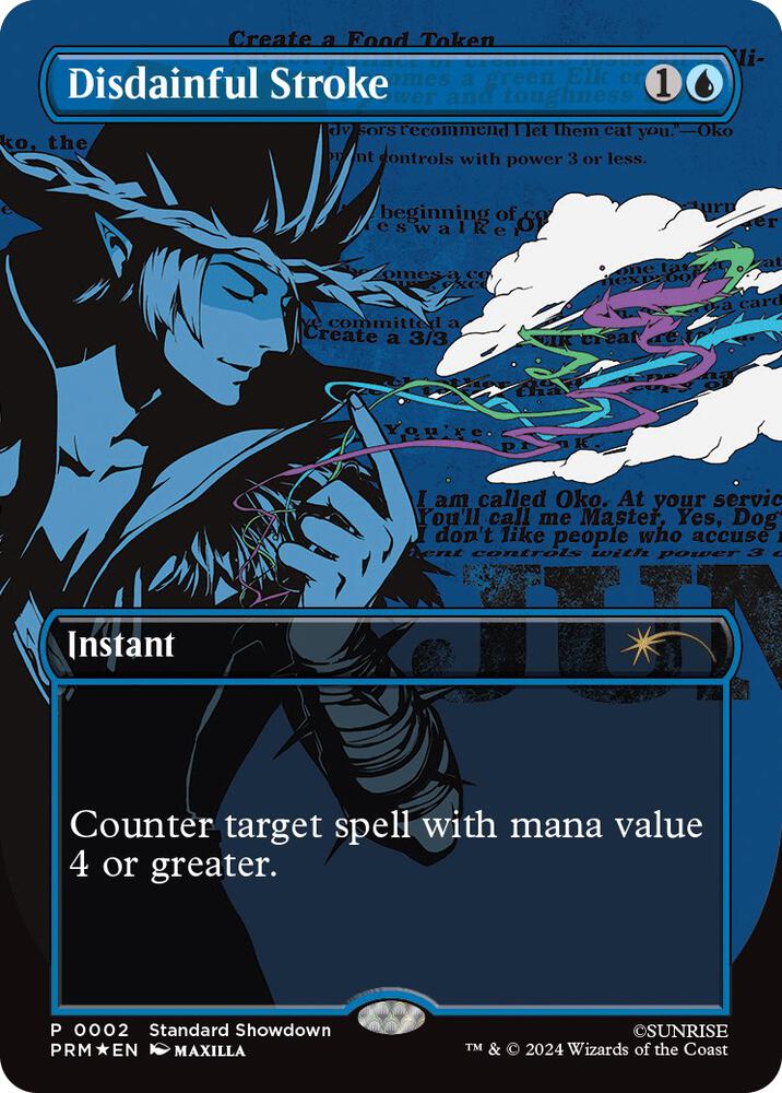 Disdainful Stroke 2 (Standard Showdown Promos)  - Borderless Foil