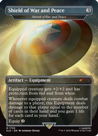 Shield of War and Peace - Sword of War and Peace (Rainbow Foil) (1730) [Secret Lair Drop Series]  Foil