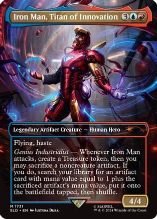 Iron Man, Titan of Innovation (Rainbow Foil) (1731) [Secret Lair Drop]  Foil