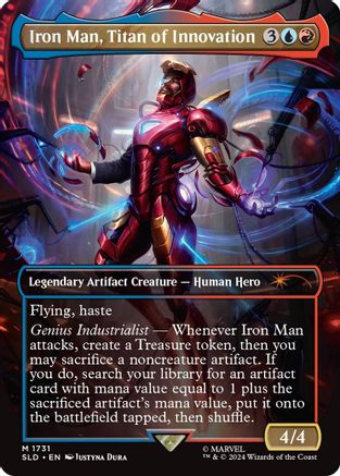 Iron Man, Titan of Innovation (Rainbow Foil) (1731) [Secret Lair Drop]  Foil