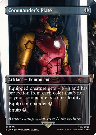 Commander's Plate (1733) (Rainbow Foil) (1733) [Secret Lair Drop Series]  Foil