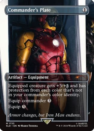Commander's Plate (1733) (Rainbow Foil) (1733) [Secret Lair Drop Series]  Foil
