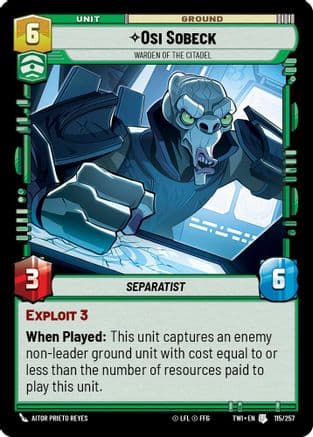 Osi Sobeck - Warden of the Citadel |  (115/257)  [Twilight of the Republic]