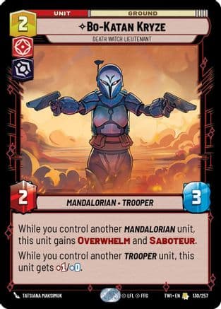 Bo-Katan Kryze - Death Watch Lieutenant | Foil (130/257)  [Twilight of the Republic]