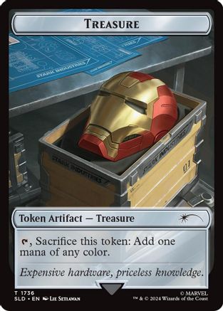 Treasure Token (1736) (Rainbow Foil) (1736) [Secret Lair Drop Series]  Foil