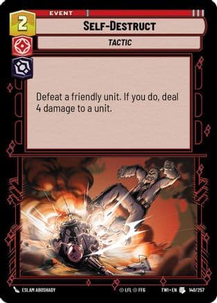 Self-Destruct | Foil (140/257)  [Twilight of the Republic]