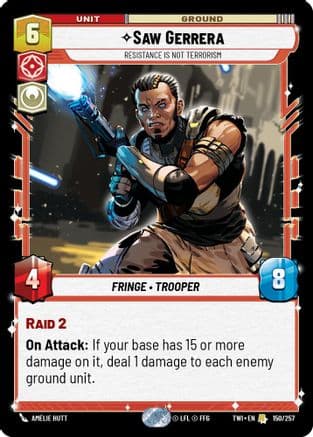 Saw Gerrera - Resistance is Not Terrorism |  (150/257)  [Twilight of the Republic]