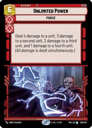Unlimited Power | Foil (156/257)  [Twilight of the Republic]