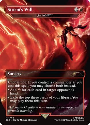 Storm's Will - Jeska's Will (Rainbow Foil) (1744) [Secret Lair Drop Series]  Foil