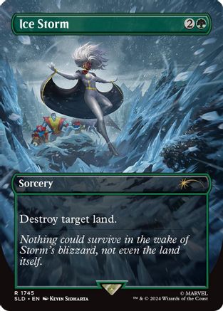Ice Storm (Rainbow Foil) (1745) [Secret Lair Drop Series]  Foil