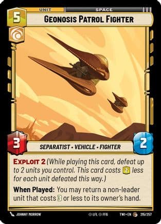 Geonosis Patrol Fighter | Foil (215/257)  [Twilight of the Republic]
