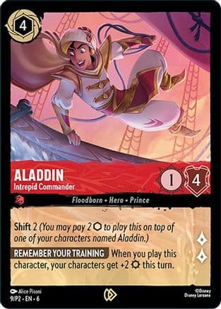 Aladdin - Intrepid Commander | Cold Foil (9) [Disney Lorcana Promo Cards]