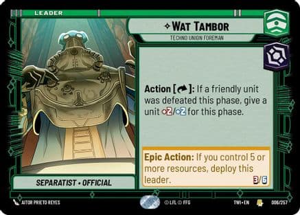 Wat Tambor - Techno Union Foreman |  (006/257)  [Twilight of the Republic]