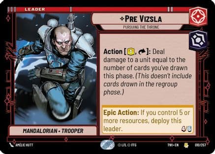 Pre Vizsla - Pursuing the Throne |  (010/257)  [Twilight of the Republic]