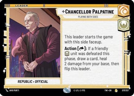 Chancellor Palpatine - Playing Both Sides | Foil (017/257)  [Twilight of the Republic]