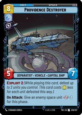 Providence Destroyer | Foil (038/257)  [Twilight of the Republic]