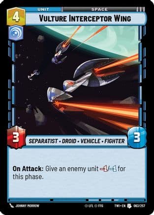 Vulture Interceptor Wing | Foil (063/257)  [Twilight of the Republic]