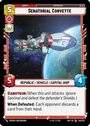 Senatorial Corvette |  (148/257)  [Twilight of the Republic]