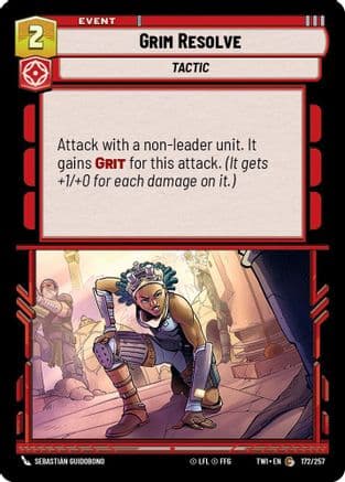 Grim Resolve | Foil (172/257)  [Twilight of the Republic]
