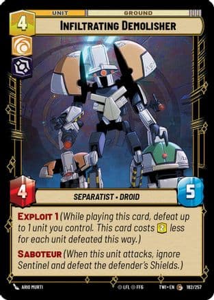 Infiltrating Demolisher |  (182/257)  [Twilight of the Republic]