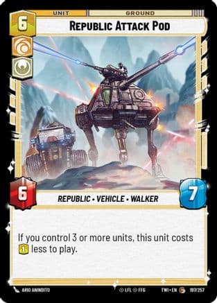 Republic Attack Pod |  (197/257)  [Twilight of the Republic]