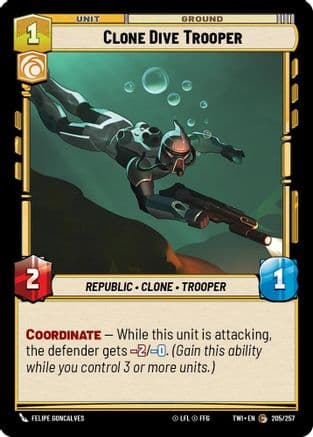 Clone Dive Trooper | Foil (205/257)  [Twilight of the Republic]