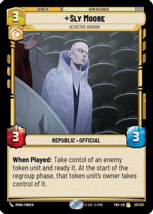 Sly Moore - Secretive Advisor | Foil (211/257)  [Twilight of the Republic]