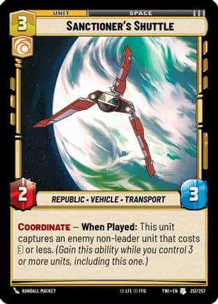 Sanctioner's Shuttle |  (213/257)  [Twilight of the Republic]