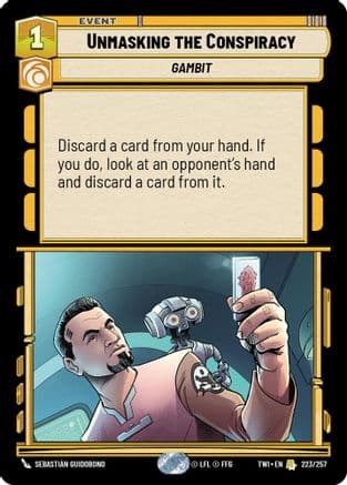 Unmasking the Conspiracy | Foil (223/257)  [Twilight of the Republic]