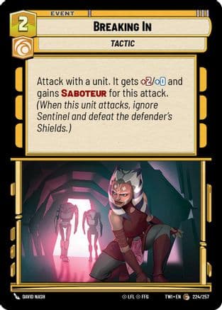 Breaking In | Foil (224/257)  [Twilight of the Republic]