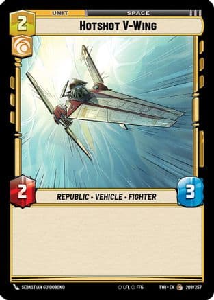 Hotshot V-Wing | Foil (209/257)  [Twilight of the Republic]