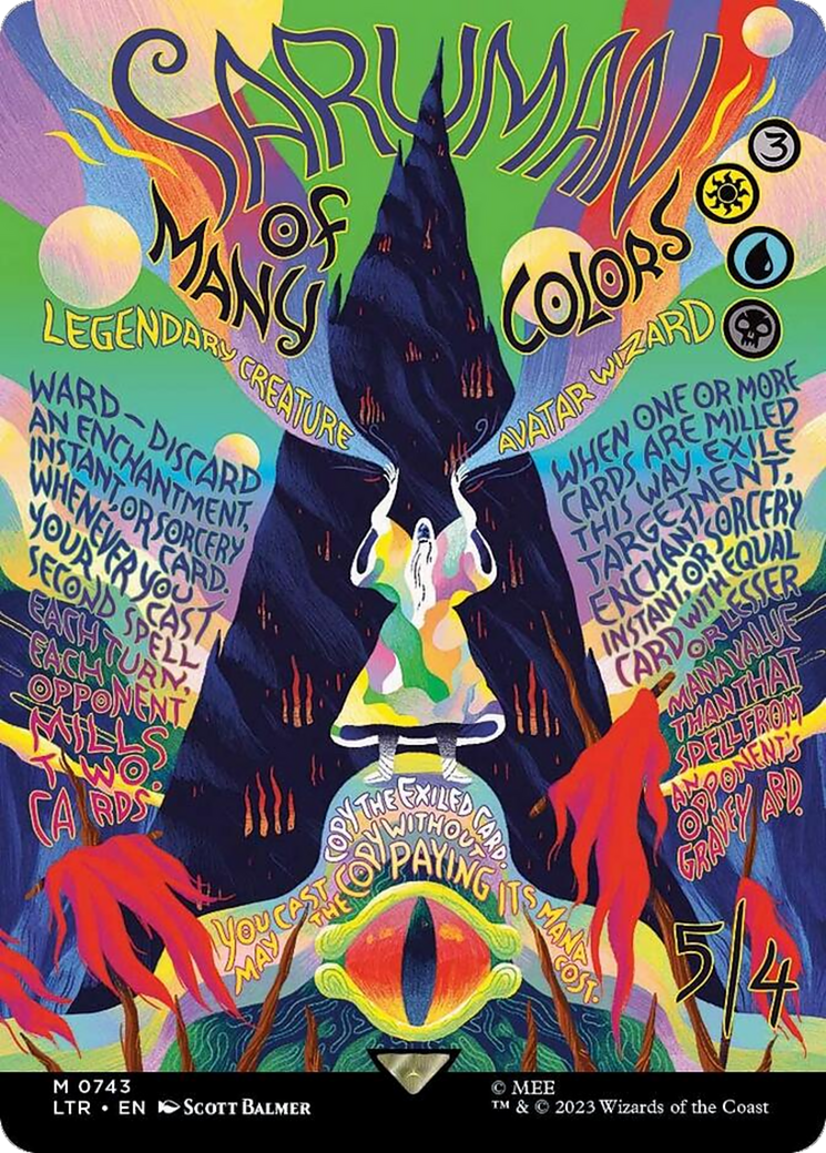 Saruman of Many Colors (Borderless Poster) [The Lord of the Rings: Tales of Middle-Earth] Foil