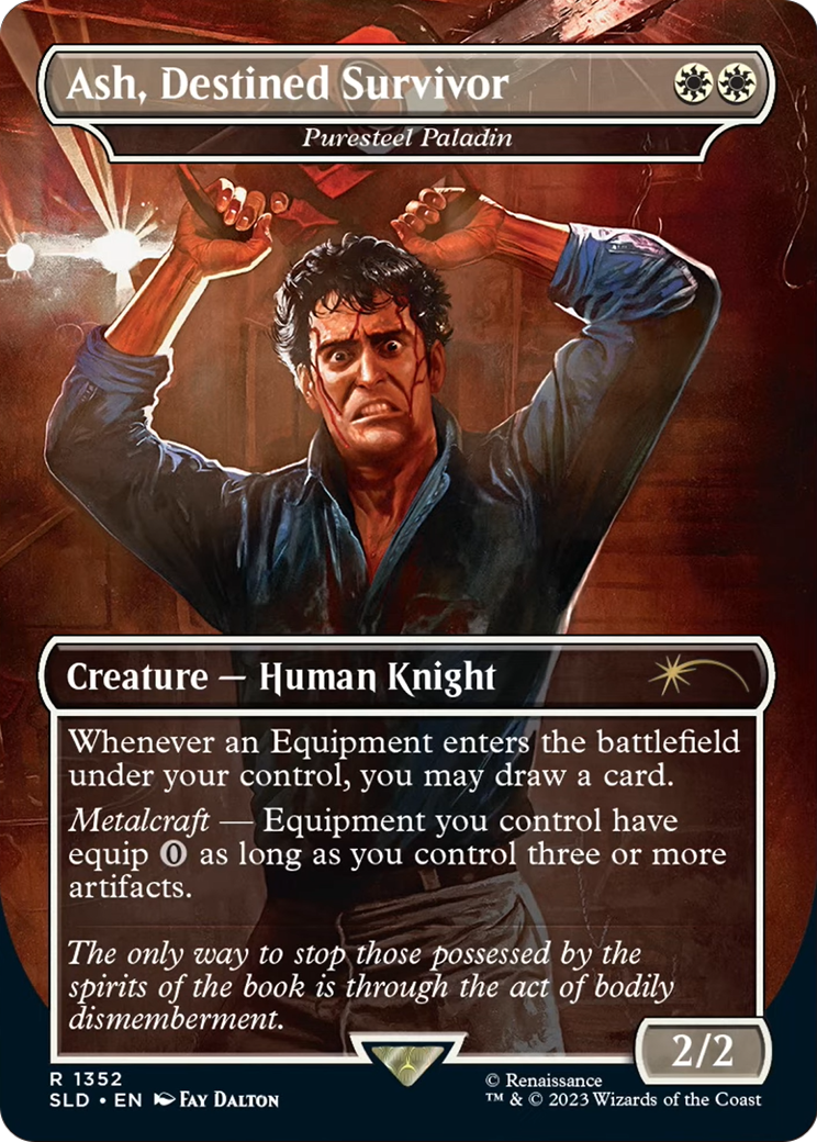Ash, Destined Survivor - Puresteel Paladin [Secret Lair Drop Series] Foil