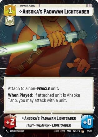 Ahsoka's Padawan Lightsaber (Hyperspace) |  (03/20)  [Twilight of the Republic Weekly Play Promos]