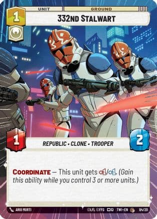 332nd Stalwart (Hyperspace) |  (04/20)  [Twilight of the Republic Weekly Play Promos]
