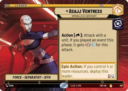 Asajj Ventress - Unparalleled Adversary (Hyperspace) |  (289)  [Twilight of the Republic]
