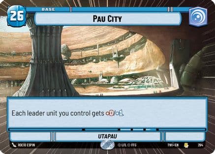 Pau City (Hyperspace) | Foil (294)  [Twilight of the Republic]