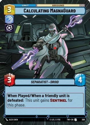 Calculating MagnaGuard (Hyperspace) | Foil (306)  [Twilight of the Republic]