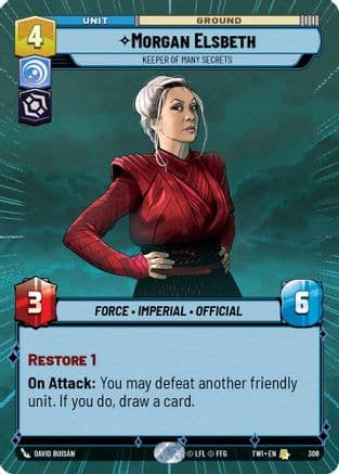 Morgan Elsbeth - Keeper of Many Secrets (Hyperspace) | Foil (308)  [Twilight of the Republic]