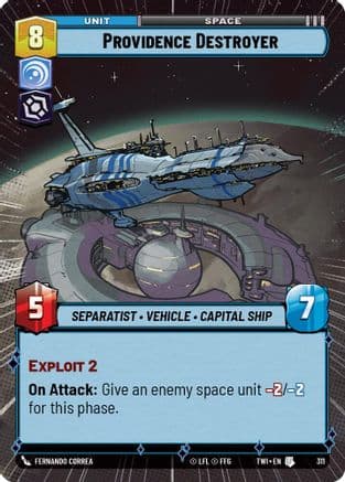 Providence Destroyer (Hyperspace) | Foil (311)  [Twilight of the Republic]