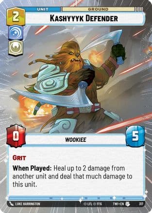 Kashyyyk Defender (Hyperspace) | Foil (317)  [Twilight of the Republic]