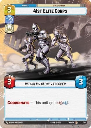 41st Elite Corps (Hyperspace) | Foil (318)  [Twilight of the Republic]