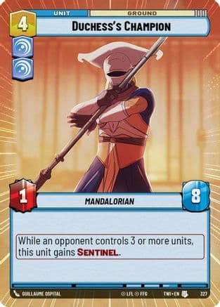 Duchess's Champion (Hyperspace) | Foil (327)  [Twilight of the Republic]