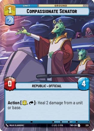 Compassionate Senator (Hyperspace) | Foil (329)  [Twilight of the Republic]