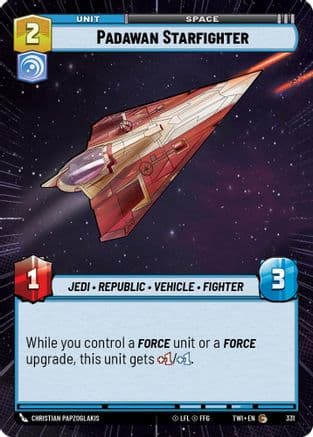 Padawan Starfighter (Hyperspace) | Foil (331)  [Twilight of the Republic]