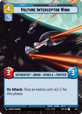 Vulture Interceptor Wing (Hyperspace) | Foil (336)  [Twilight of the Republic]