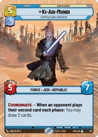 Ki-Adi-Mundi - Composed and Confident (Hyperspace) | Foil (337)  [Twilight of the Republic]